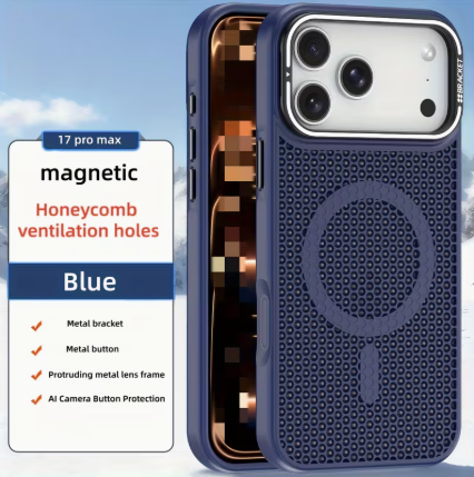 Iphone 17 pro case( blue)